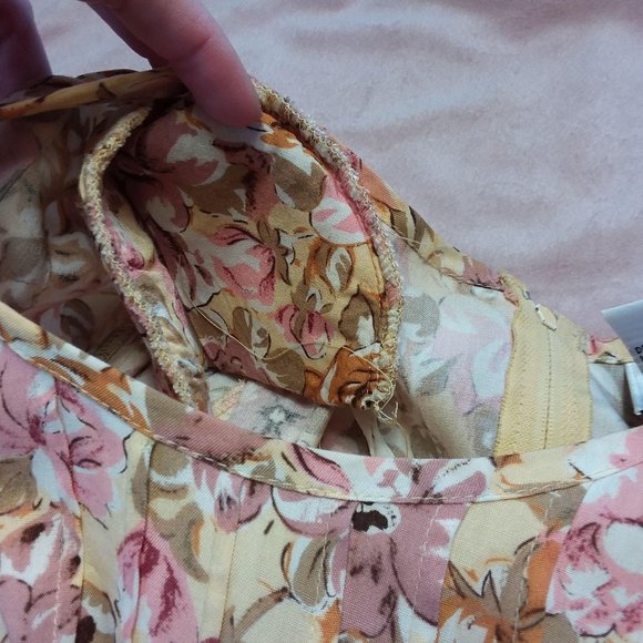 VTG JR Bentley Dress SZ 10 Midi Floral Summer Cott - Picture 10 of 11